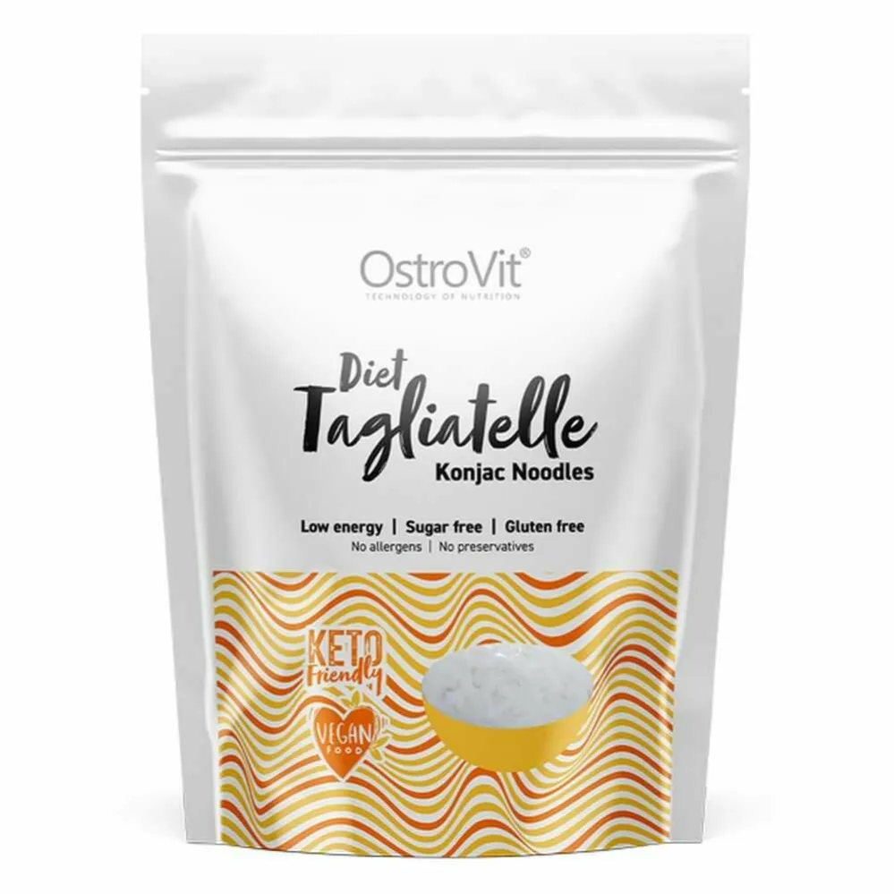 KETO Makaron Konjac Tagliatelle Noodles 400 g (250 g) - OstroVit