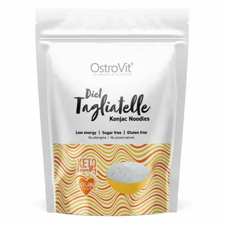 KETO Makaron Konjac Tagliatelle Noodles 400 g (250 g) - OstroVit
