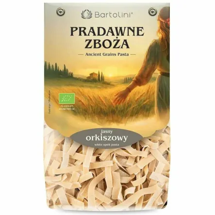 Makaron Jasny Orkiszowy Tagliatelle Wstążka EKO 250 g - Bartolini Pradawne Zboża