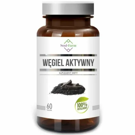Węgiel Aktywny 180 mg 60 Kapsułek - Soul Farm