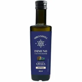IMMUNO ELIXIR Zimowy z Chagą, Jabłkiem, Borówką, Imbirem, Ziołami i Przyprawami 250 ml - Shroomwell