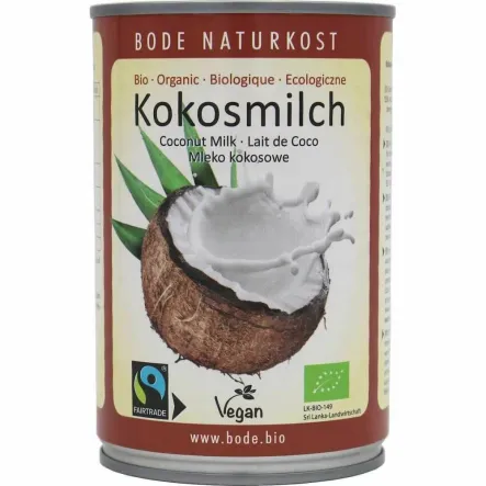 Napój kokosowy 18% Tłuszczu Fair Trade Bio 400 Ml Allfair