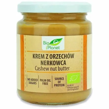 Krem z Prażonych Orzechów Nerkowca Bio 250 g - Bio Planet