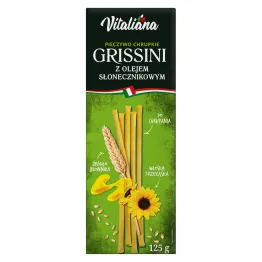  Paluszki Grissini z Olejem Słonecznikowym 125 g NaturAvena