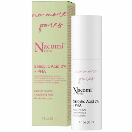 Serum do Twarzy Kwas Salicylowy 2%+ PHA 30 ml - Nacomi