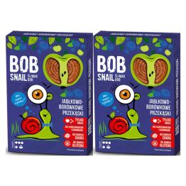 2 x Przekąska Jabłkowo - Borówkowa z Owoców Bez Dodatku Cukru 60 g - Bob Snail