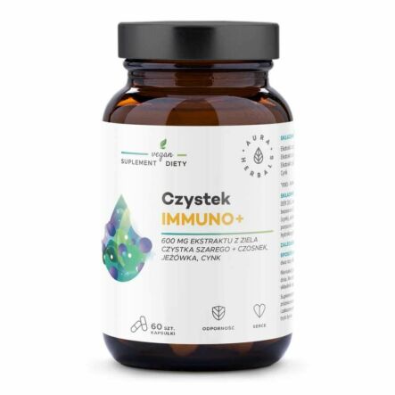 Czystek Immuno+ 60 Kapsułek - Aura Herbals