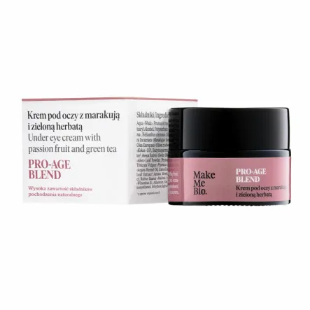 Pro-Age Blend Krem pod Oczy z Marakują i Zieloną Herbatą 15 ml - Make Me Bio