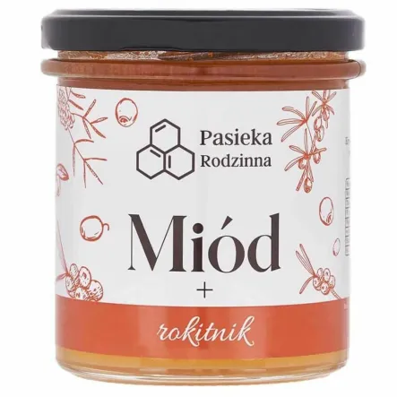 Miód z Rokitnikiem 410 g - Pasieka Rodzinna