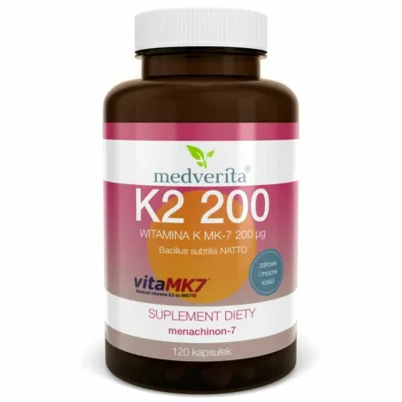 Witamina K2 MK-7  200 ug 120 Kapsułek - Medverita