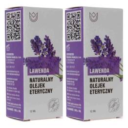 Zestaw 2 x Naturalny Olejek Eteryczny Lawendowy 12 ml - Naturalne Aromaty