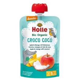 Mus Owocowo - Kokosowy Krokodyl (Jabłko, Mango, Kokos) Bio Demeter 100 g - Holle