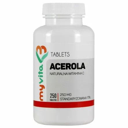 Acerola 250 mg 250 Tabletek - MyVita - Wyprzedaż