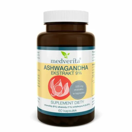 Ashwagandha 9% 60 Kapsułek - Medverita