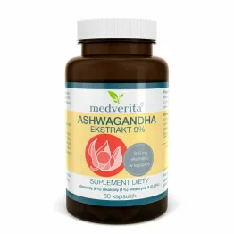 Ashwagandha 9% 60 Kapsułek - Medverita