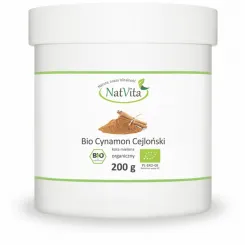 Bio Cynamon Cejloński Mielony 200 g - Natvita