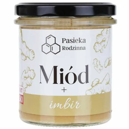 Miód z Imbirem 410 g - Pasieka Rodzinna