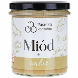 Miód z Imbirem 410 g - Pasieka Rodzinna