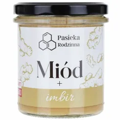 Miód z Imbirem 410 g - Pasieka Rodzinna