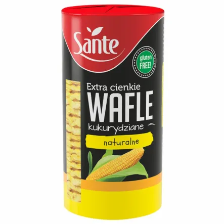 Extra Cienkie Wafle Kukurydziane Bezglutenowe 120 g - Sante