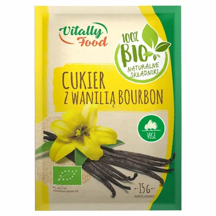 Cukier Waniliowy z Wanilią Bourbon Bio 15 g - Wodzisław
