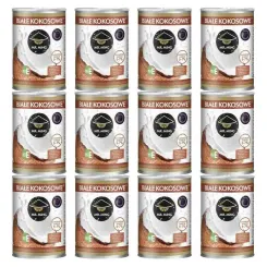 12 x Białe Kokosowe Mleczko 5-7% Tłuszczu 400 ml - Mr. Ming