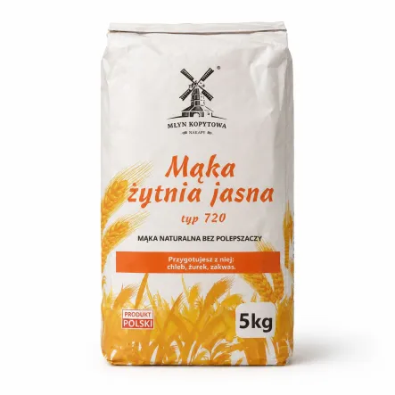 Mąka Żytnia Jasna Typ 720 5 kg - Młyn Kopytowa