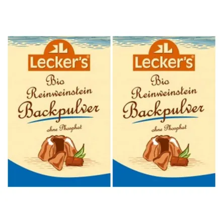 Zestaw 2 x Proszek Do Pieczenia Bio 21 g - Leckers