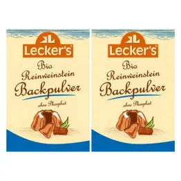 Zestaw 2 x Proszek Do Pieczenia Bio 21 g - Leckers