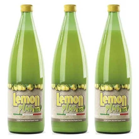 3 x Sok Cytrynowy z Cytryn Ekologicznych Bio 1 l - Eurofood