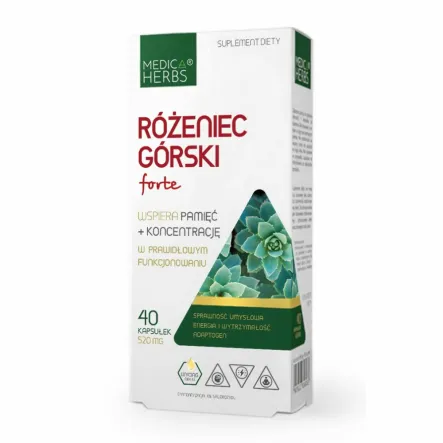 Różeniec Górski Forte 40 Kaps 520 mg Medica Herbs