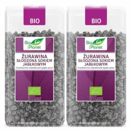 2 x Żurawina Słodzona Sokiem Jabłkowym Bio 400 g - Bio Planet