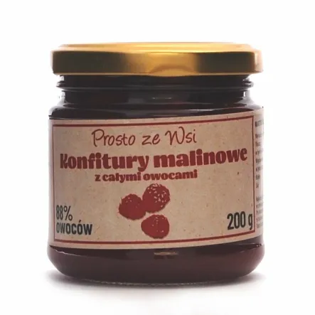 Konfitura Malinowa Eko 200 g - Prosto ze Wsi