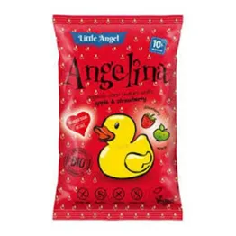 Chrupki Kukurydziane Truskawka i Jabłko Angelina Bio 30 g - Cibi 