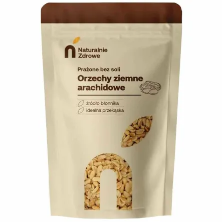 Orzechy Ziemne Prażone Bez Soli 250 g - Naturalnie Zdrowe