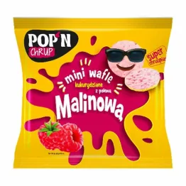 Mini Wafelki Kukurydziane z Polewą Malinową 35 g - Sante