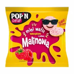 Mini Wafelki Kukurydziane z Polewą Malinową 35 g - Sante