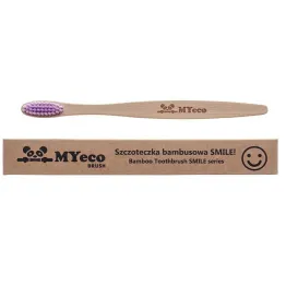 Szczoteczka Bambusowa Do Zębów Smile Soft - Fioletowa MyEcoBrush