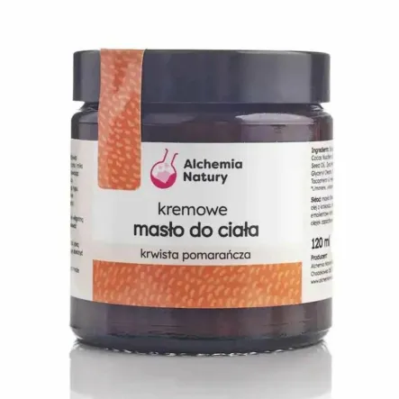 Kremowe Masło do Ciała KRWISTA POMARAŃCZA 120 ml - Alchemia Natury - Przecena Krótka Data Minimalnej Trwałości
