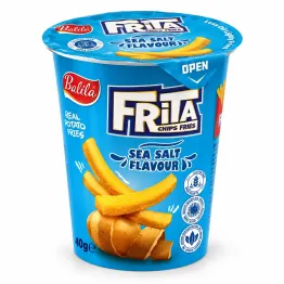 Chipsy Ziemniaczane Frytki z Solą Morską Bezglutenowe 40 g - FRiTA Balila