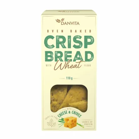 Krakersy Pszenne z Serem i Szczypiorkiem 110 g Danvita