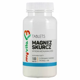 Magnez Skurcz (Magnez +Potas +Witamina B6) 100 Tabletek - MyVita