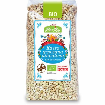 Kasza Gryczana Niepalona Bezglutenowa Bio 500 G - Bio Raj