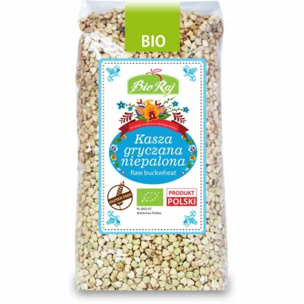 Kasza Gryczana Niepalona Bezglutenowa Bio 500 G - Bio Raj