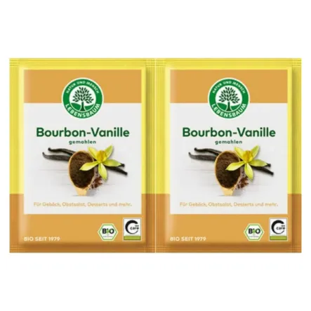 2 x Wanilia Bourbon Mielona Bio 5 g - Lebensbaum
