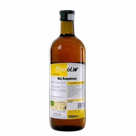 Olej Rzepakowy Tłoczony na Zimno Bio 1 l Crudolio