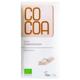 Czekolada Biała Cynamonowa Bio 50 g - Cocoa