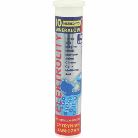 Elektrolity 10 Minerałów 20 Tabletek Musujących - Uniphar