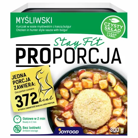 Kurczak w Sosie Myśliwskim z Kaszą Bulgur i Warzywami - Joyfood (data: 30.03.2025)