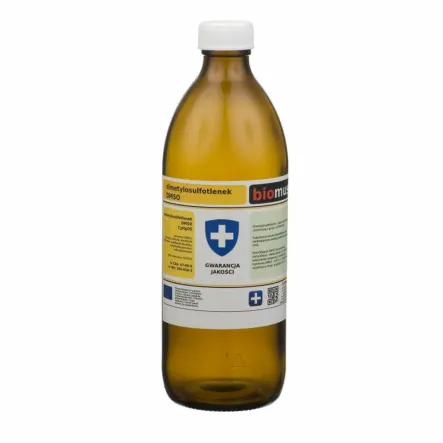 Dimetylosulfotlenek DMSO Butelka Szklana 500 g Biomus